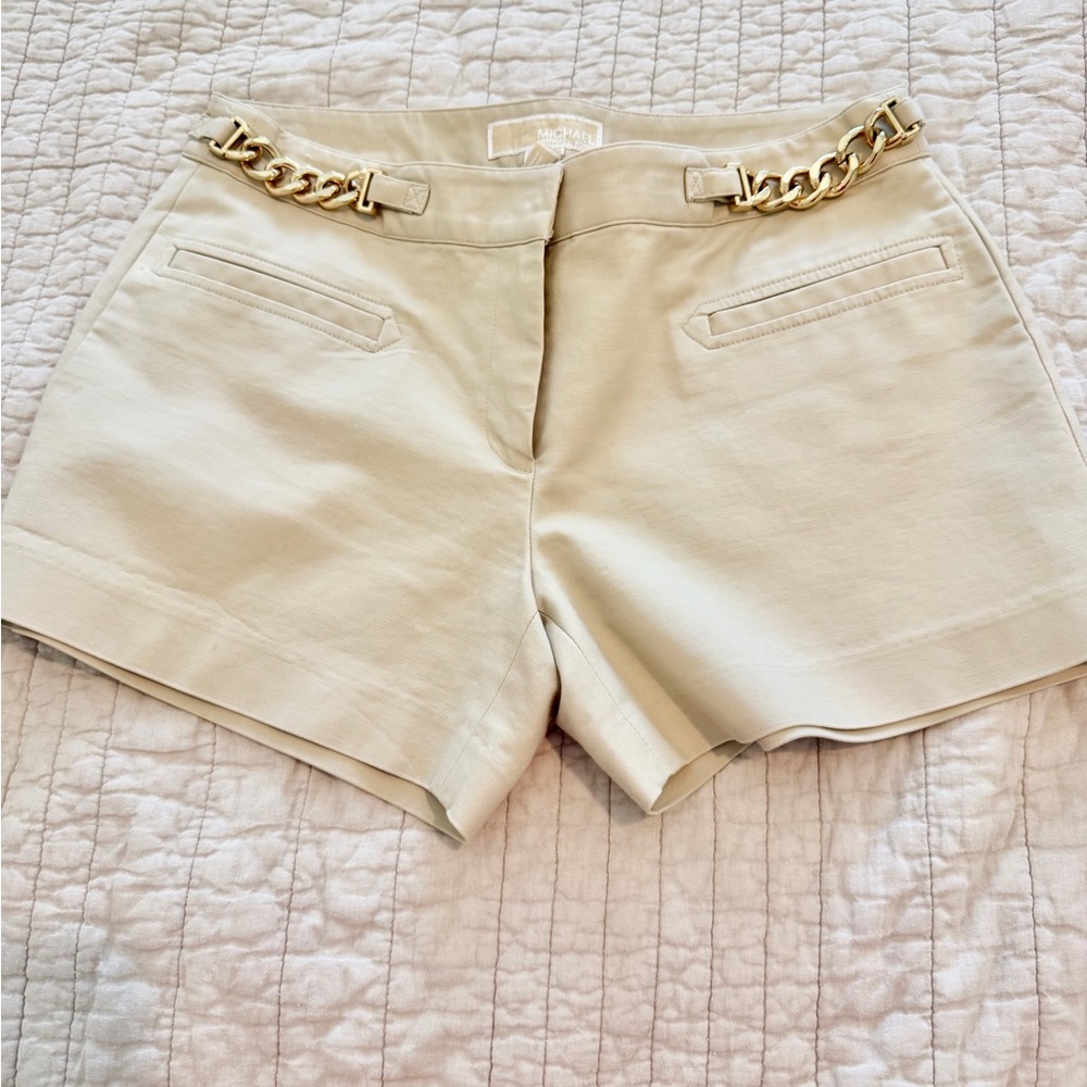 Michael Kors Cream High Waist Women's Shorts